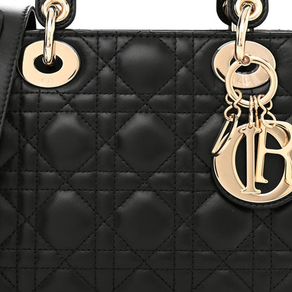 Christian Dior Lambskin Cannage Small My ABCDior Lady Dior Black 8 of 12