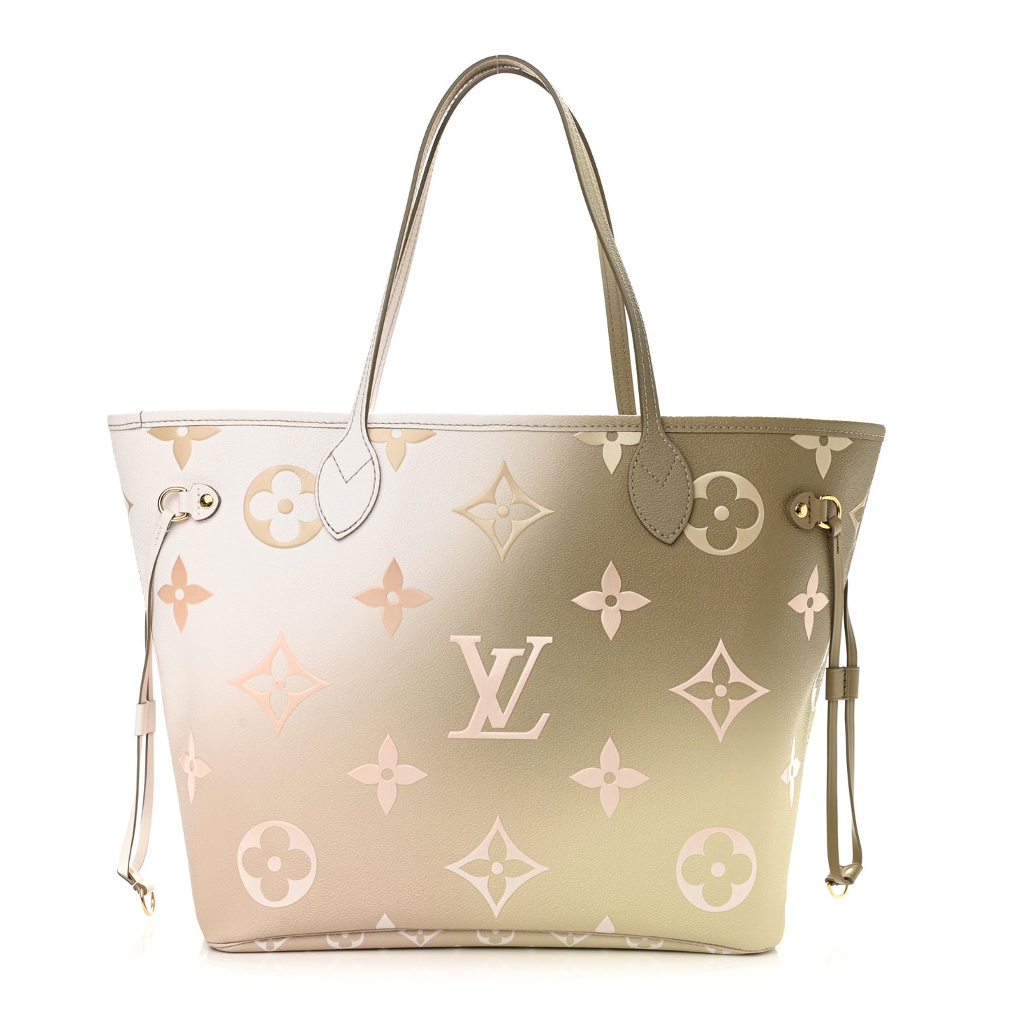 Monogram Giant Spring In The City Neverfull MM Sunset Kaki