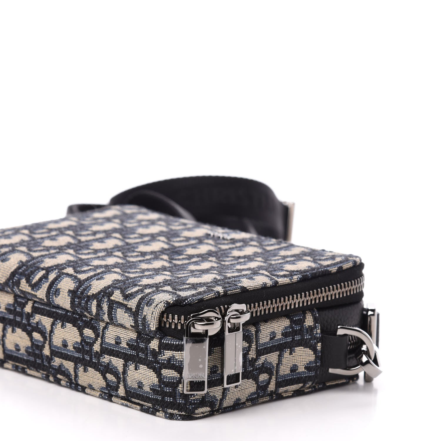 Christian Dior Oblique Pouch Navy Blue 9 of 10