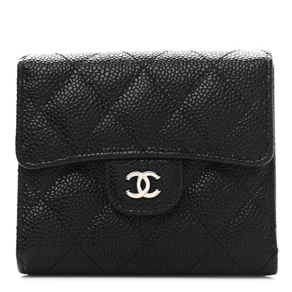 Chanel Caviar Quilted Small Flap Wallet Black 1 of 8