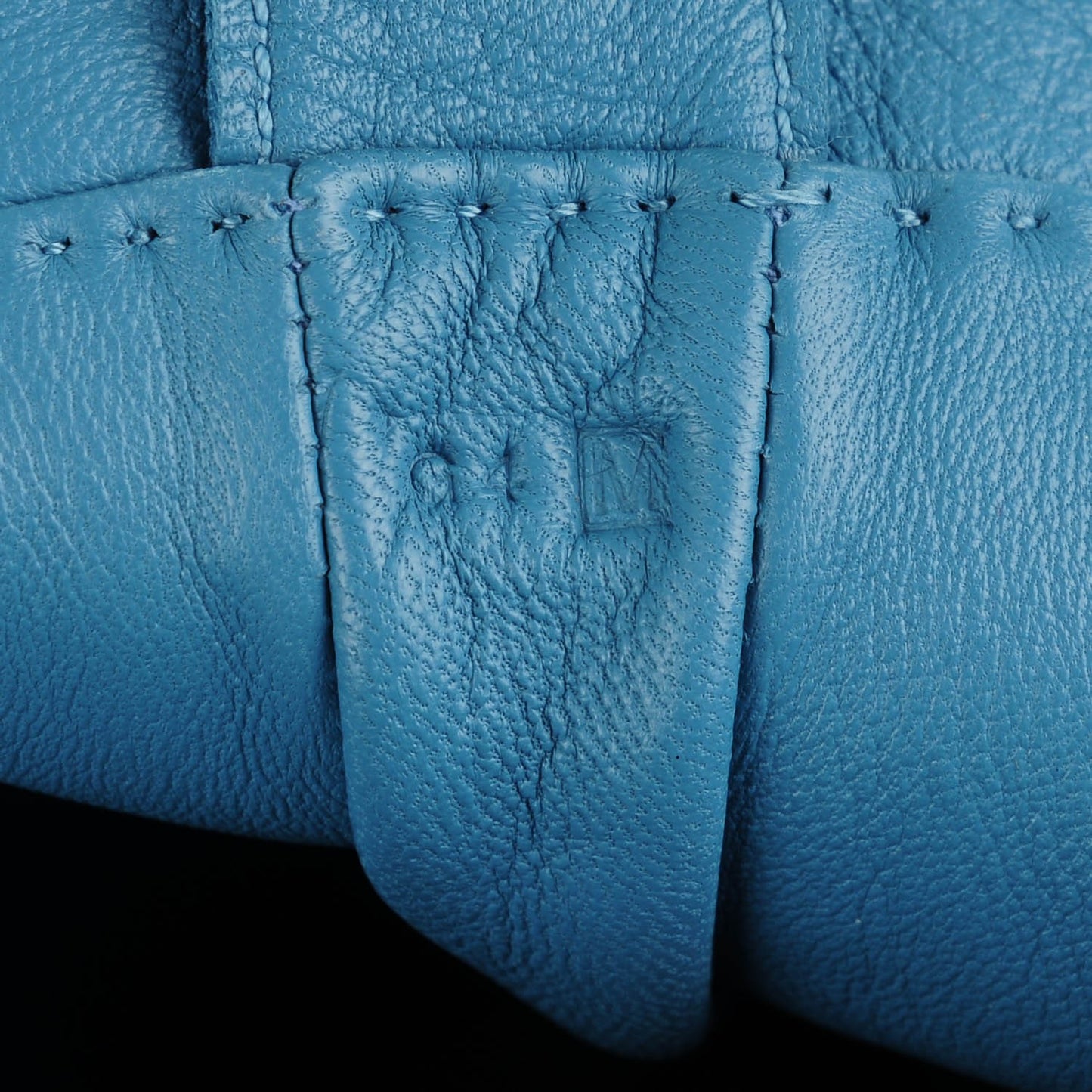 Lambskin Clou De Selle Pouch Blue Jean