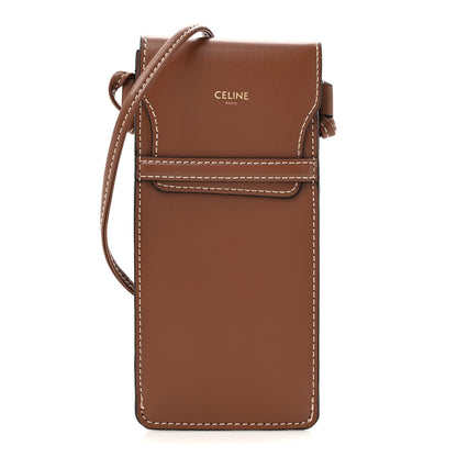 Celine Smooth Calfskin Sunglasses Pouch Tan 1 of 6