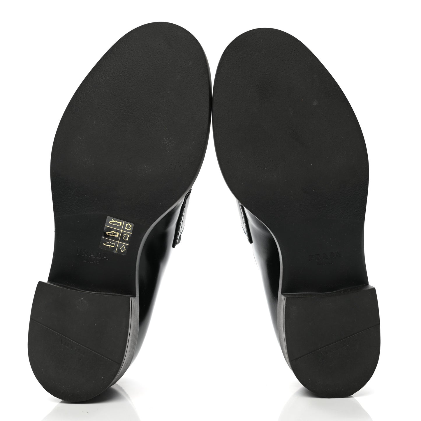 Spazzolato Metal Triangle Logo 50mm Loafers 39 Black