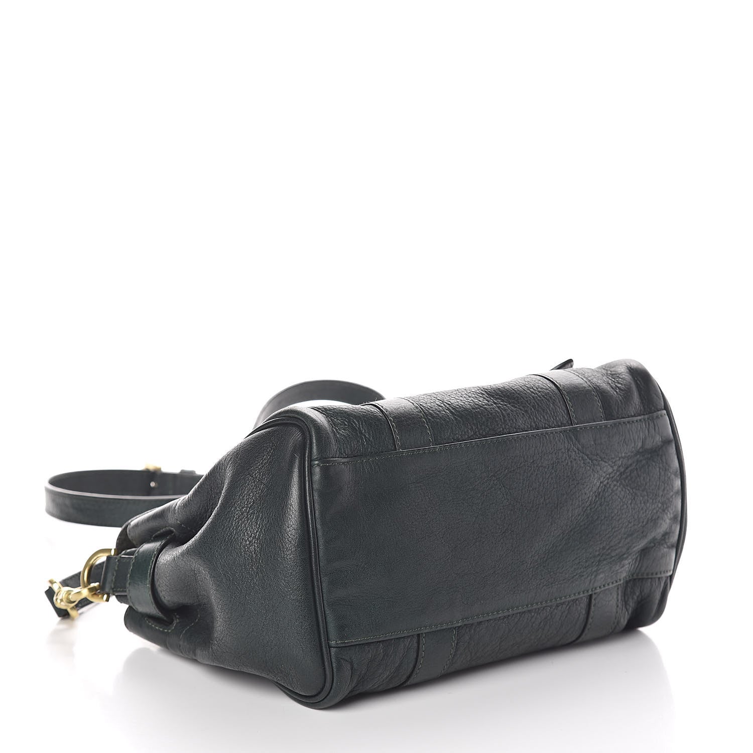 Mulberry Goatskin Small Heritage Bayswater Satchel Dark Green 4 of 8