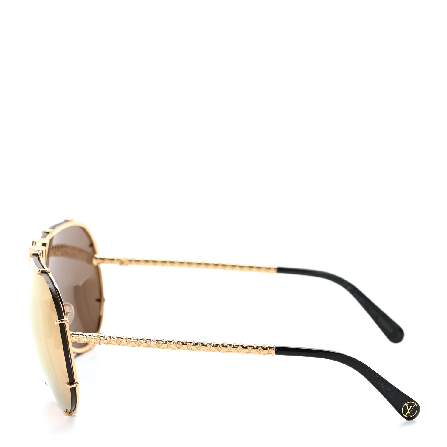 Louis Vuitton LV Drive Sunglasses Z0896E Gold 3 of 7