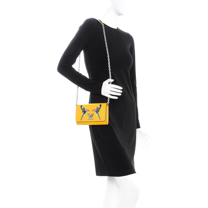 Louis Vuitton Epi Early Bird Twist Chain Wallet Jonquille 2 of 9