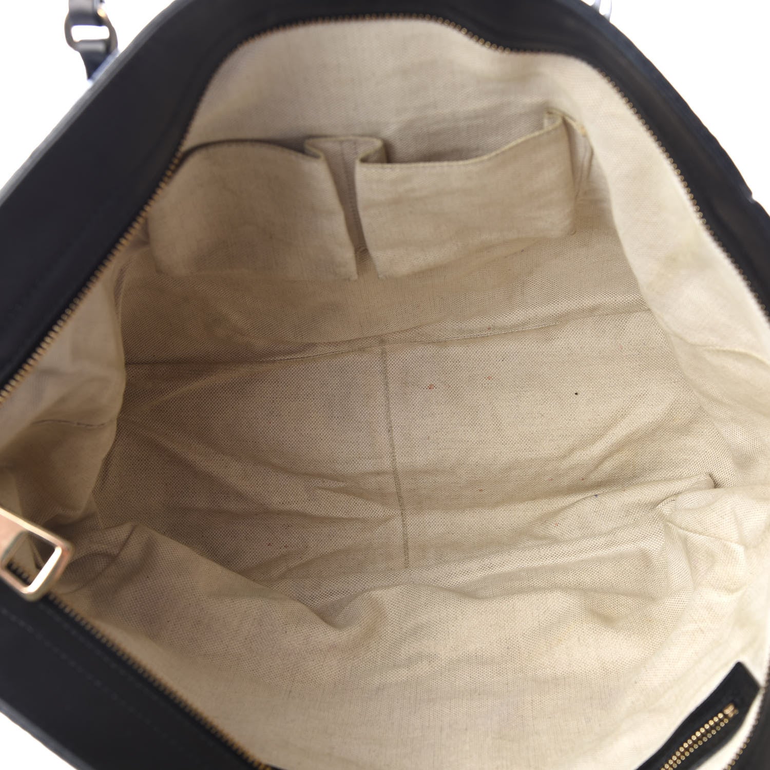 Gucci Guccissima Medium Bree Zippered Tote Black 4 of 12