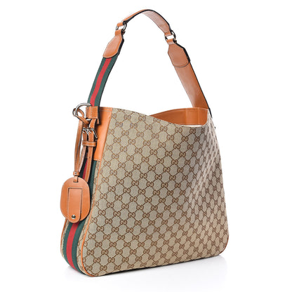 Gucci Monogram Medium Heritage Shoulder Bag Light Tobacco 3 of 14