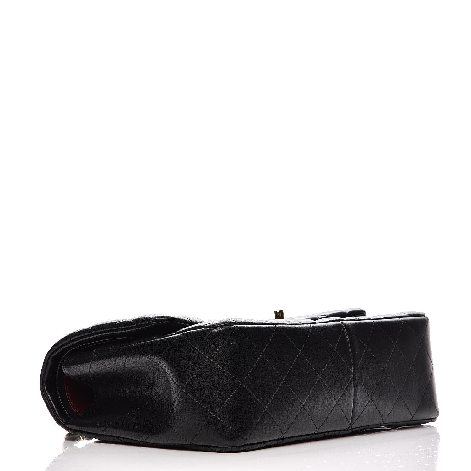 Chanel Lambskin Quilted Jumbo Double Flap Black 4 of 13
