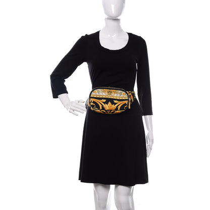 Versace Nylon Baroque Print Belt Bag Black 2 of 11