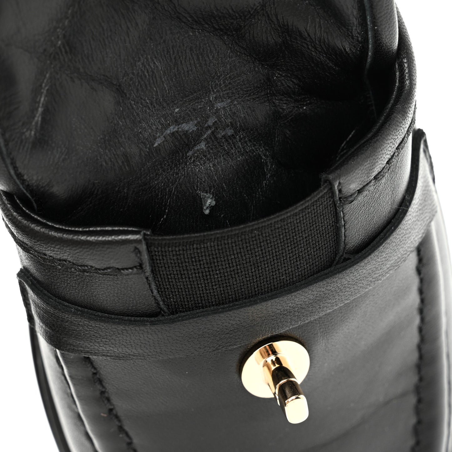 Lambskin Quilted CC Turnlock Loafers 37.5 Black