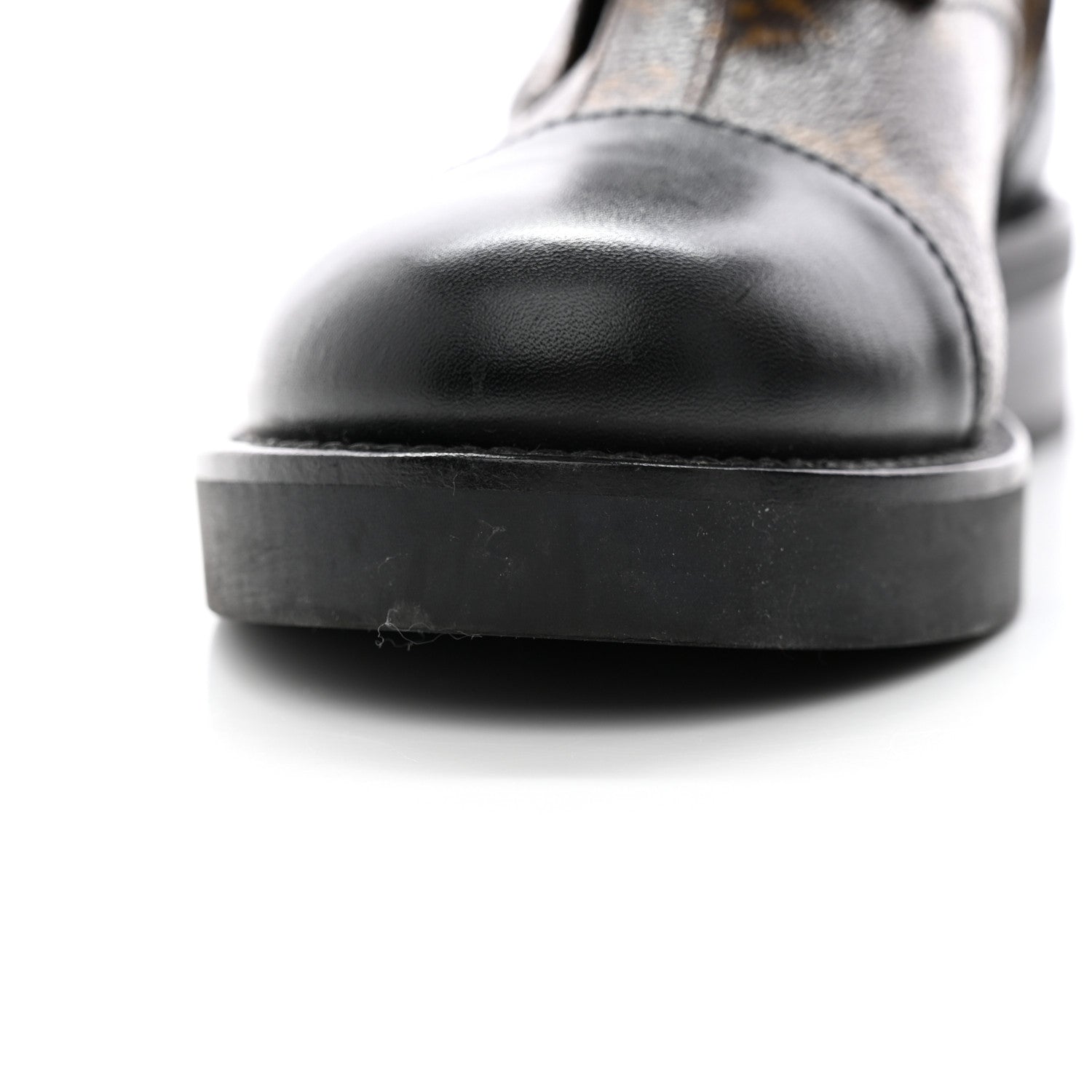 Louis Vuitton Calfskin Monogram Wonderland Flat Ranger Boots 36 Black 12 of 12