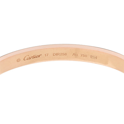 Cartier 18K Pink Gold LOVE Bracelet 17 6 of 6