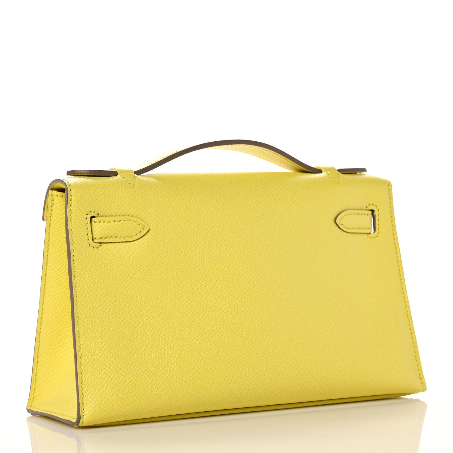 Hermes Epsom Kelly Pochette Clutch Soufre 3 of 10