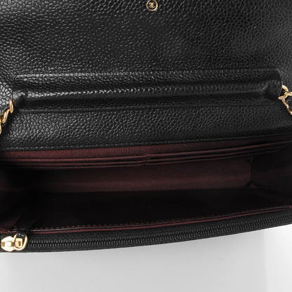 Chanel Caviar Quilted Wallet On Chain WOC Black 5 of 10