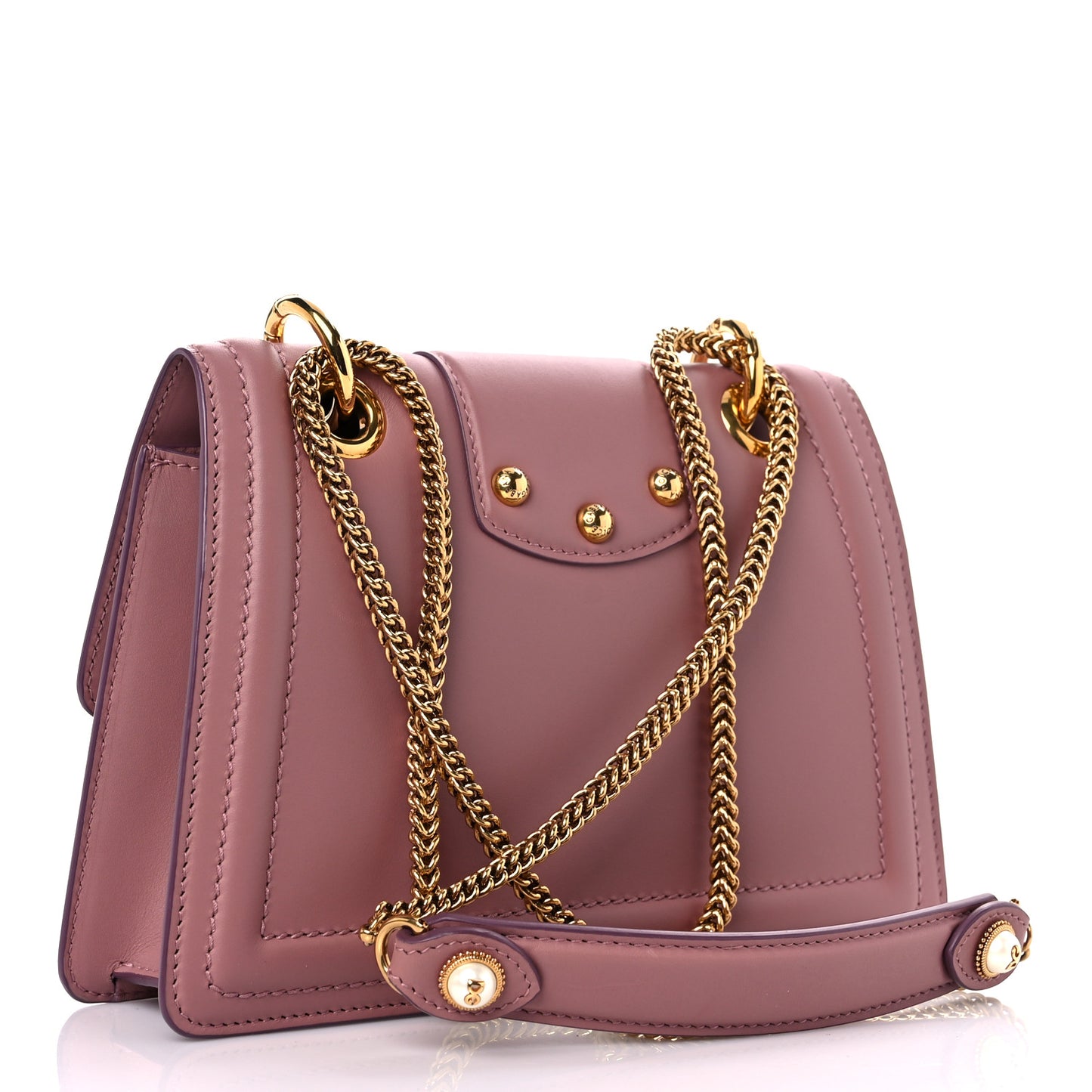 Smooth Calfskin Small DG Amore Envelope Bag Pink