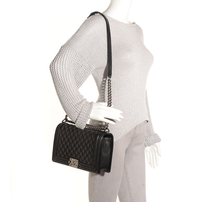 Chanel Caviar Quilted New Medium Boy Flap Black 2 of 10