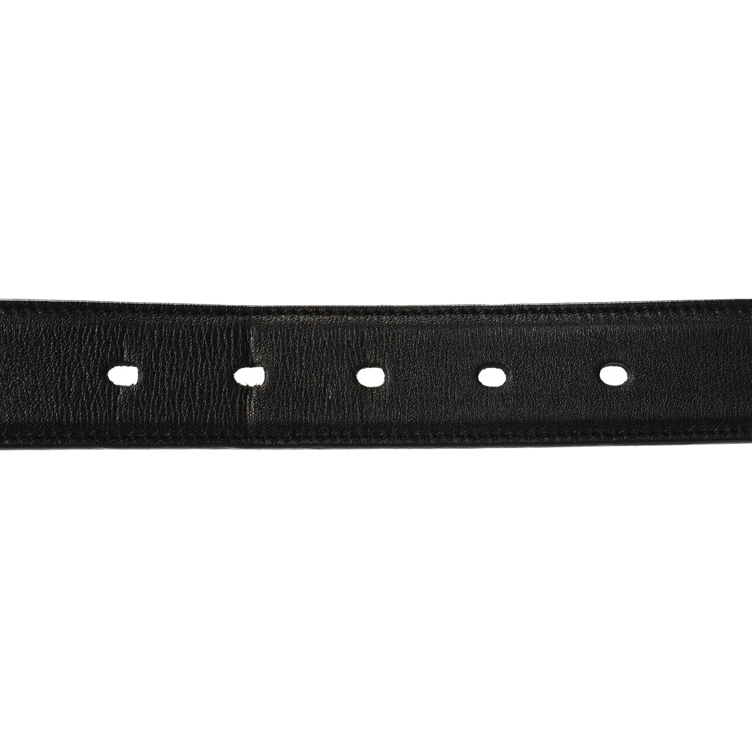 Saint Laurent Goatskin Monogram Cassandre Square Buckle Belt 95 38 Black 3 of 6