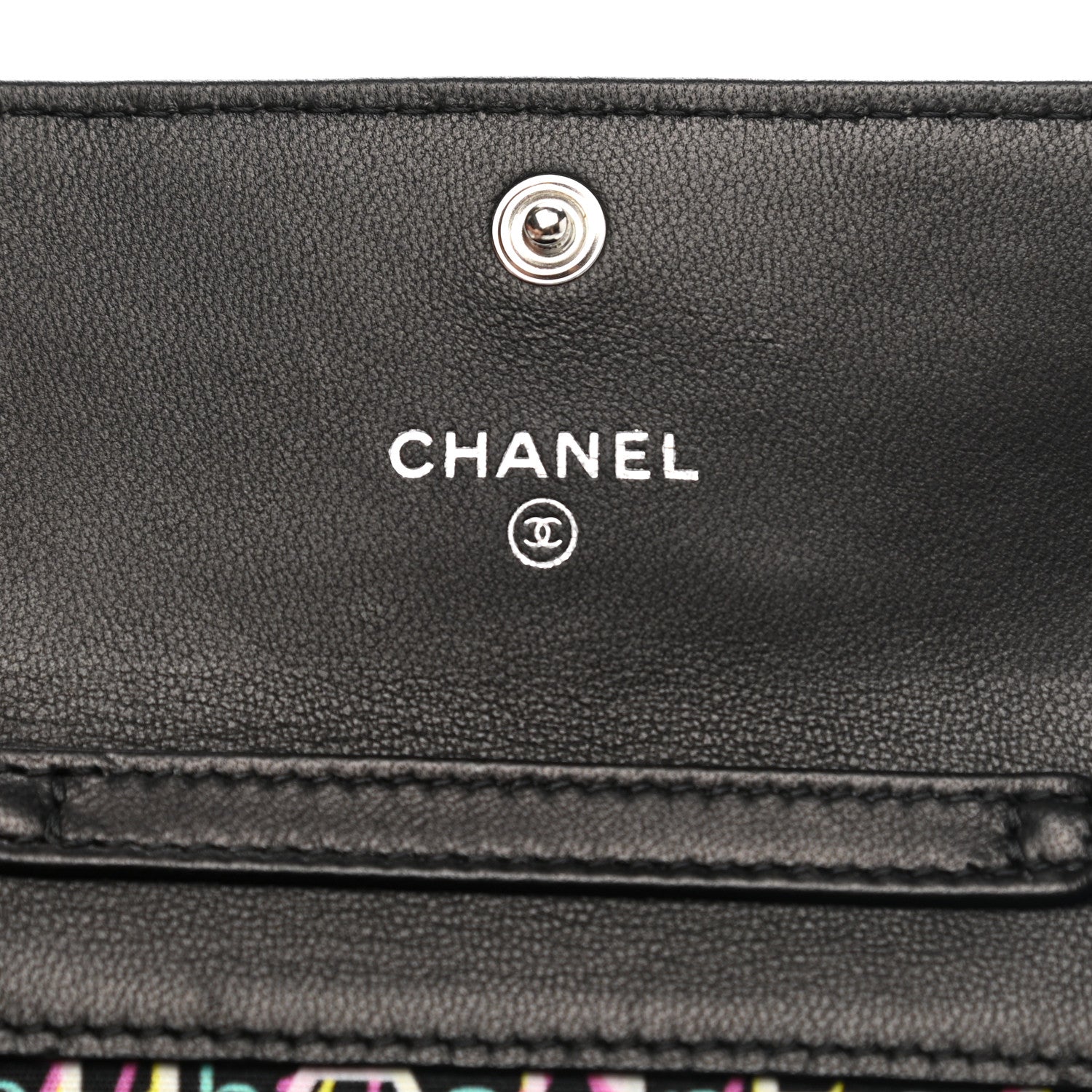 Chanel Lambskin Quilted Clutch With Chain Black 5 of 7