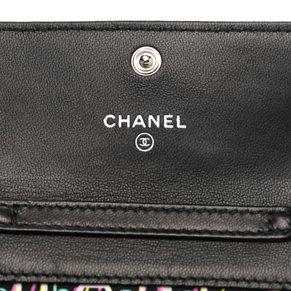 Chanel Lambskin Quilted Clutch With Chain Black 5 of 7