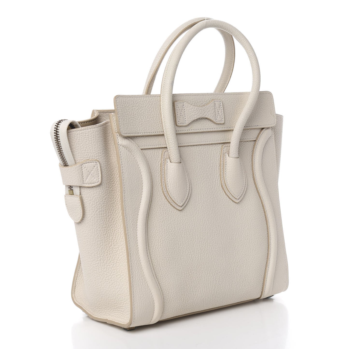 Goatskin Micro Luggage White