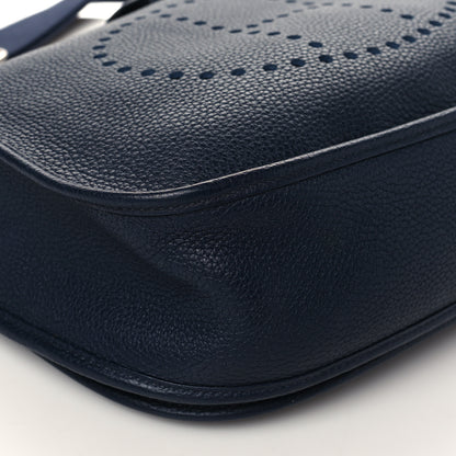 Hermes Taurillon Clemence Evelyne III GM Bleu Nuit 8 of 9