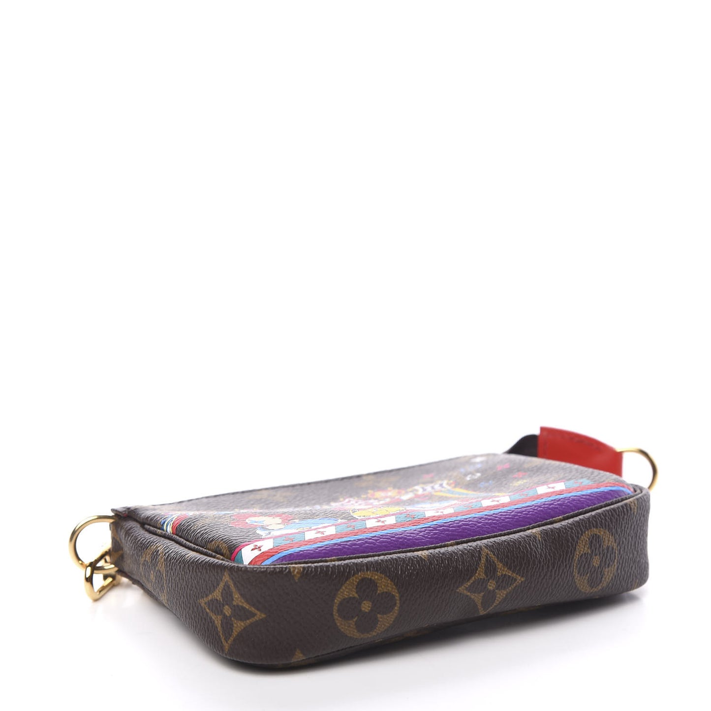 Monogram 2020 Christmas Animation Bumper Cars Mini Pochette Accessories Coquelicot