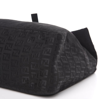 Fendi Zucchino Small Shoulder Bag Black 8 of 11