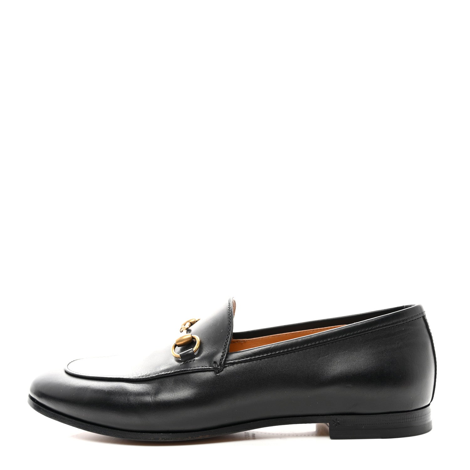 Gucci Calfskin Womens Jordaan Loafers 38 Black 1 of 12