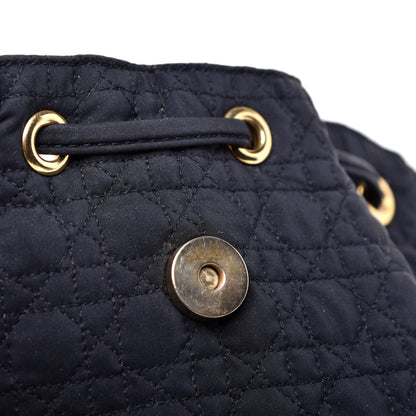 Christian Dior Nylon Cannage Backpack Navy Blue 10 of 11