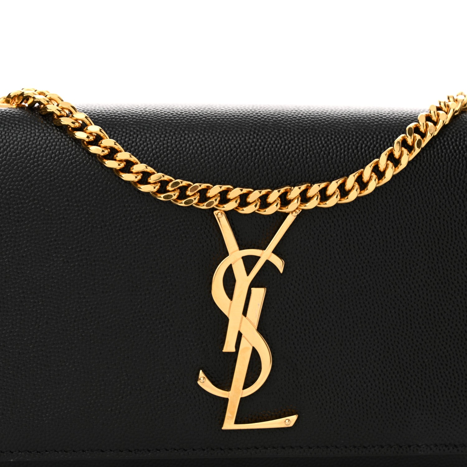 Saint Laurent Grain De Poudre Small Monogram Kate Satchel Black 8 of 10