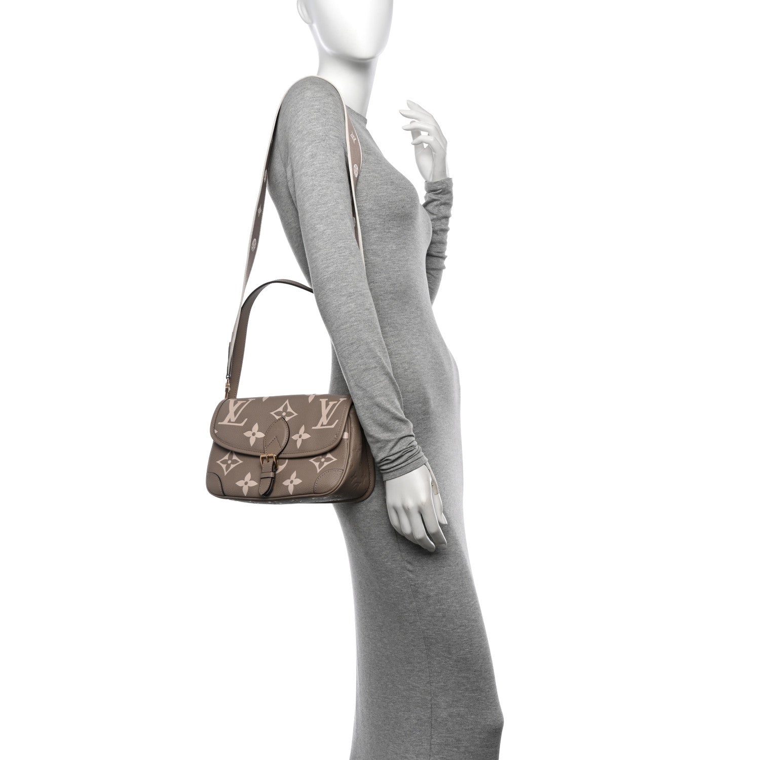 Louis Vuitton Empreinte Monogram Giant Diane Tourterelle Creme 2 of 9