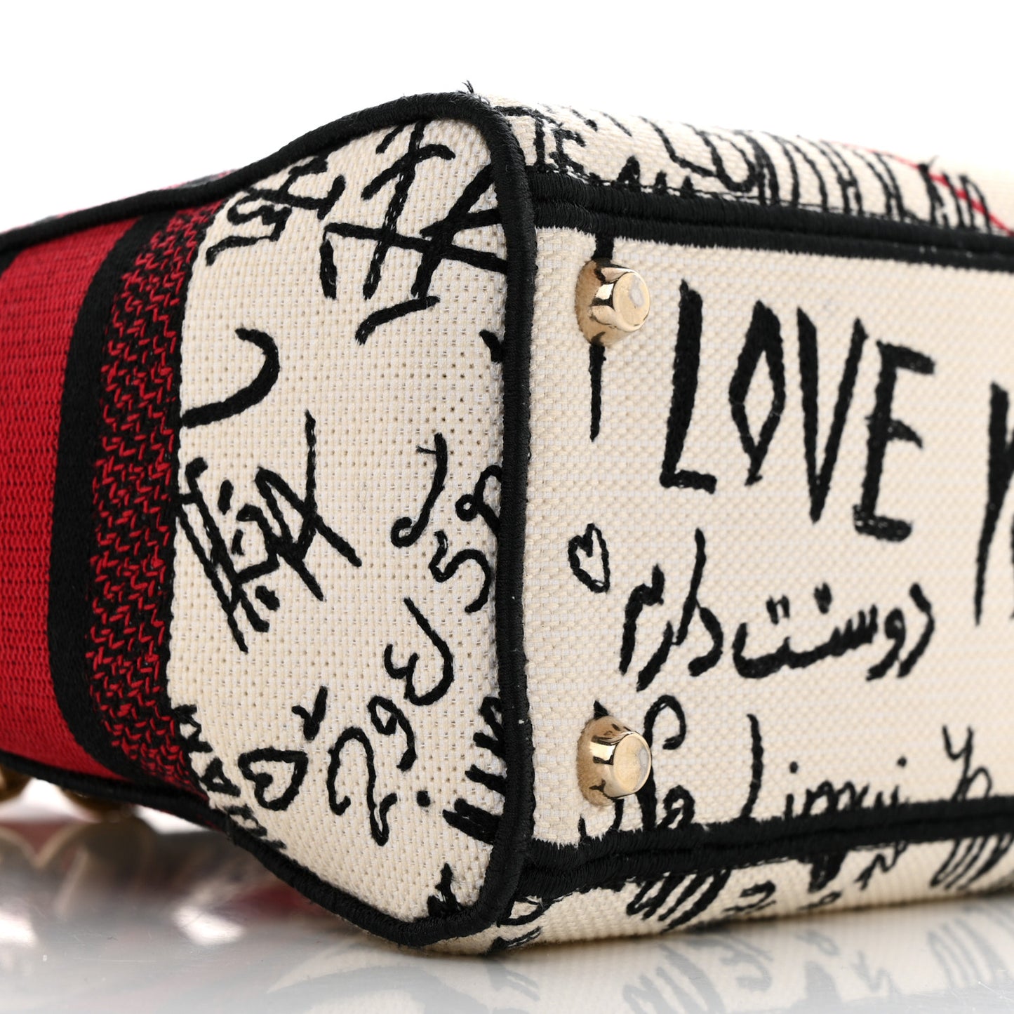 Canvas Medium DiorAmour Graffiti Lady D-Lite Latte