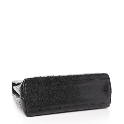 Chanel Caviar Quilted Jumbo Kelly Flap Black 3 of 10