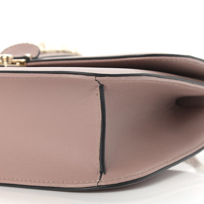Valentino Garavani Vitello Medium Glam Lock Rockstud Flap Poudre 9 of 13