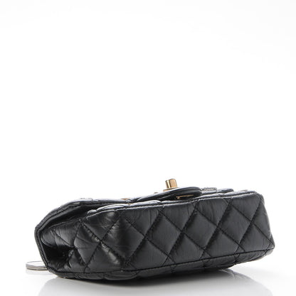 Chanel Aged Calfskin Quilted Extra Mini Medallion Flap Black 4 of 7