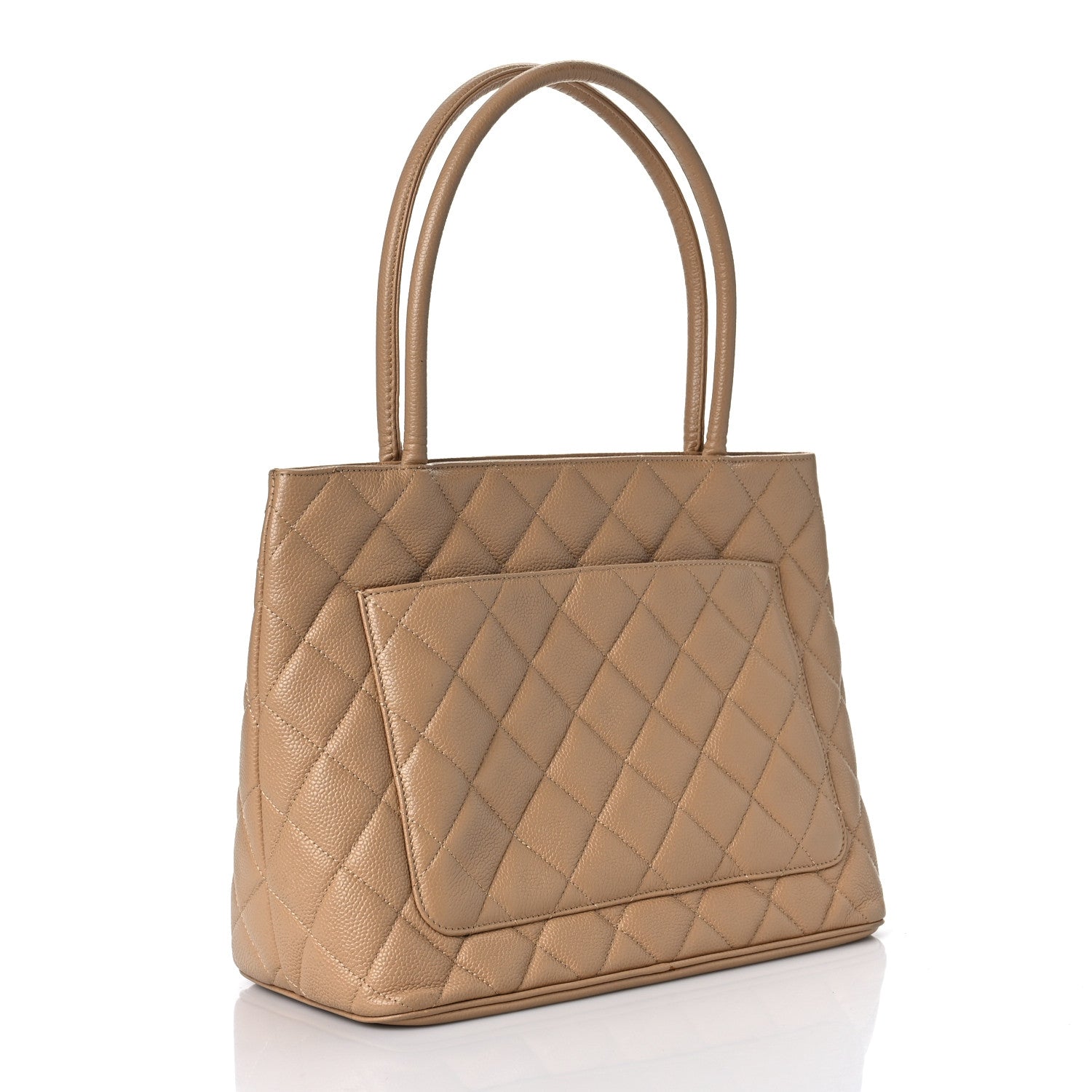 Chanel Caviar Quilted Medallion Tote Beige 2 of 9