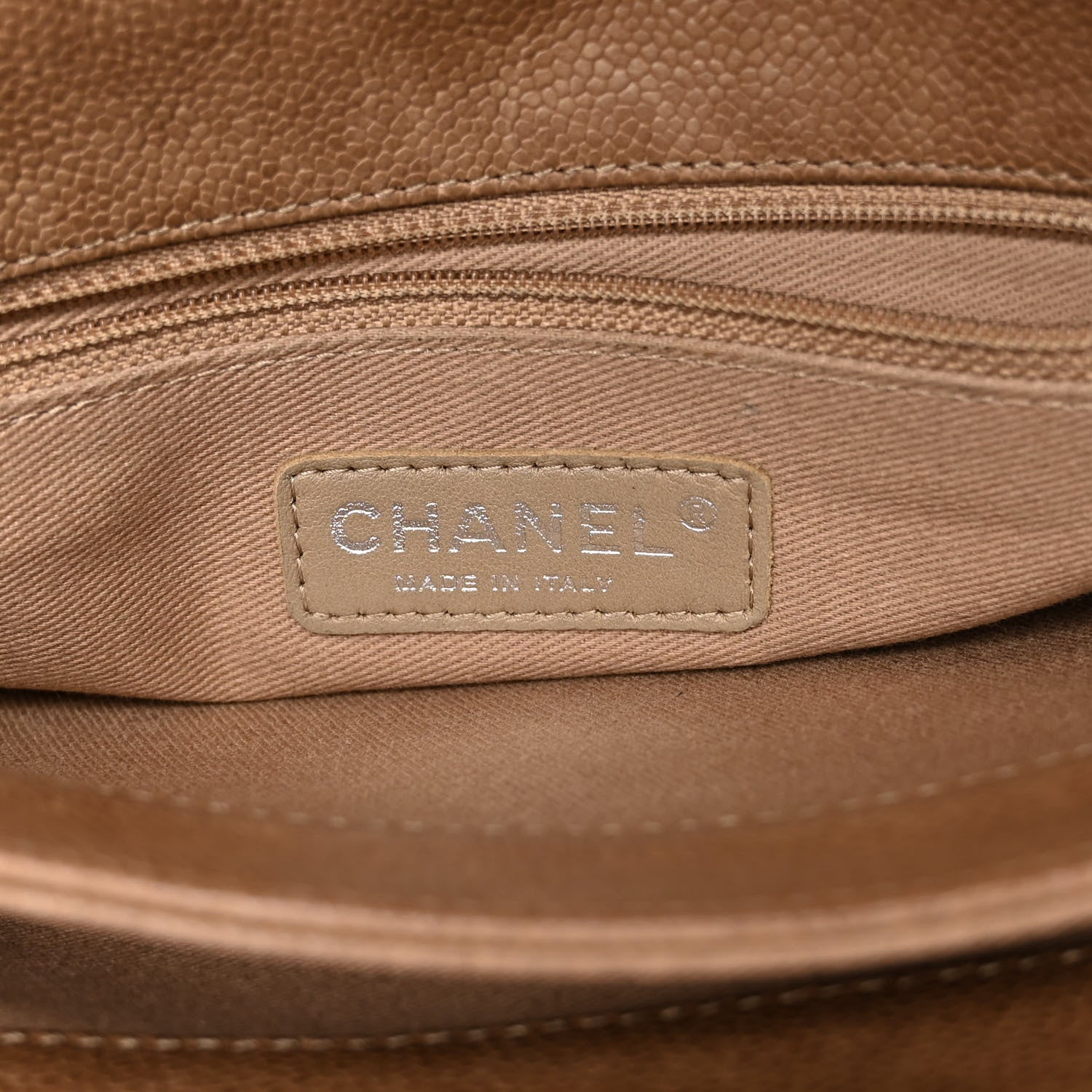 Chanel Caviar Quilted Medium Simply CC Flap Brown 6 of 10