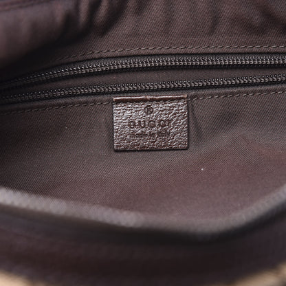 Gucci Monogram Medium Half Moon Hobo Dark Brown 5 of 10