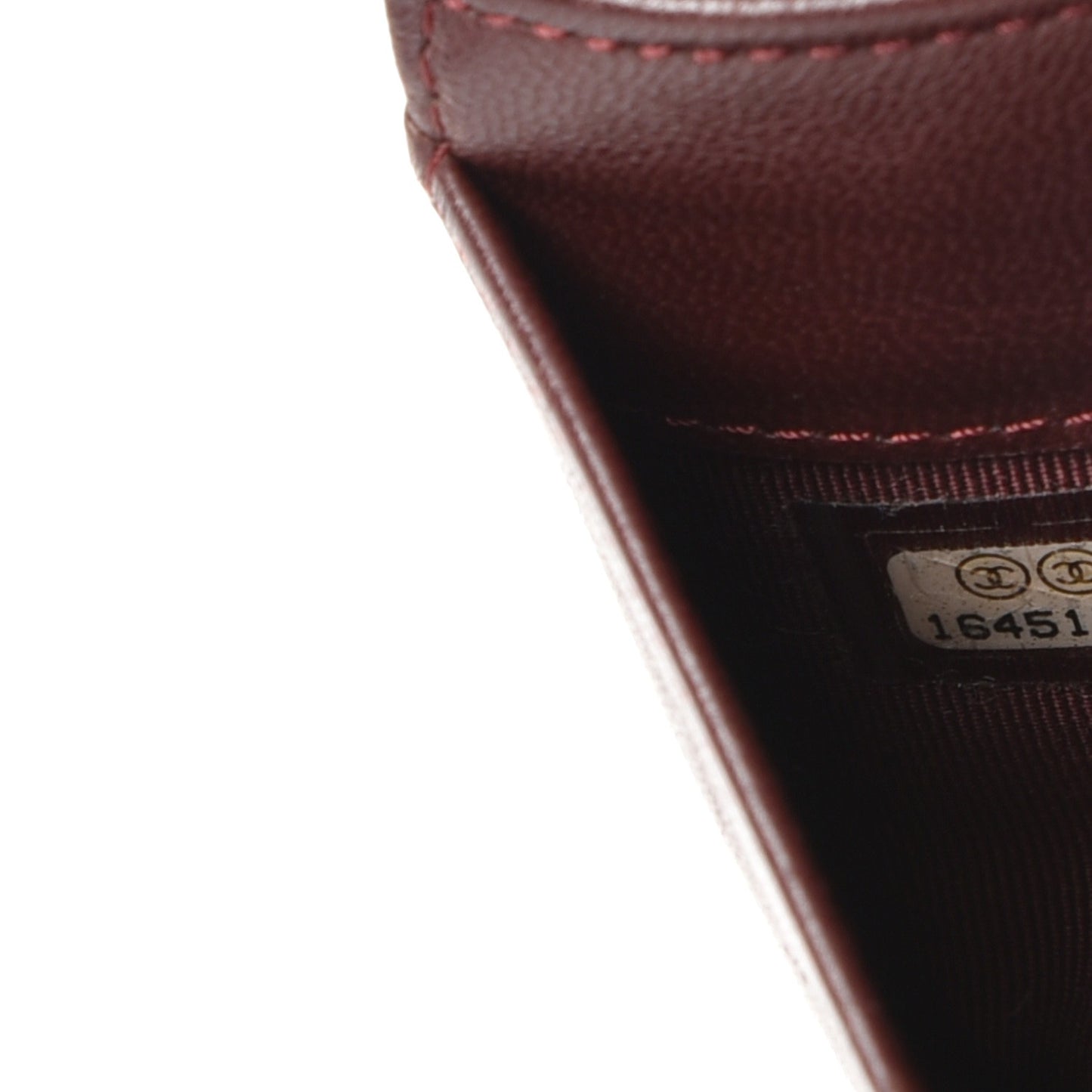 Lambskin Quilted Yen Wallet Black