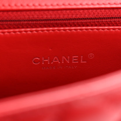 Chanel Calfskin Quilted Medium CC Filigree Flap Red 6 of 15