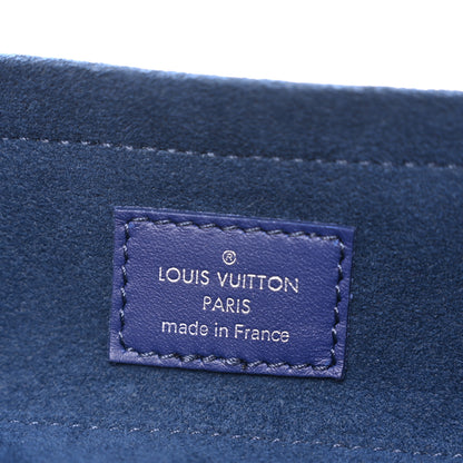 Louis Vuitton Cowhide Monogram Bandana Sunglasses Case GM Blue White 6 of 6