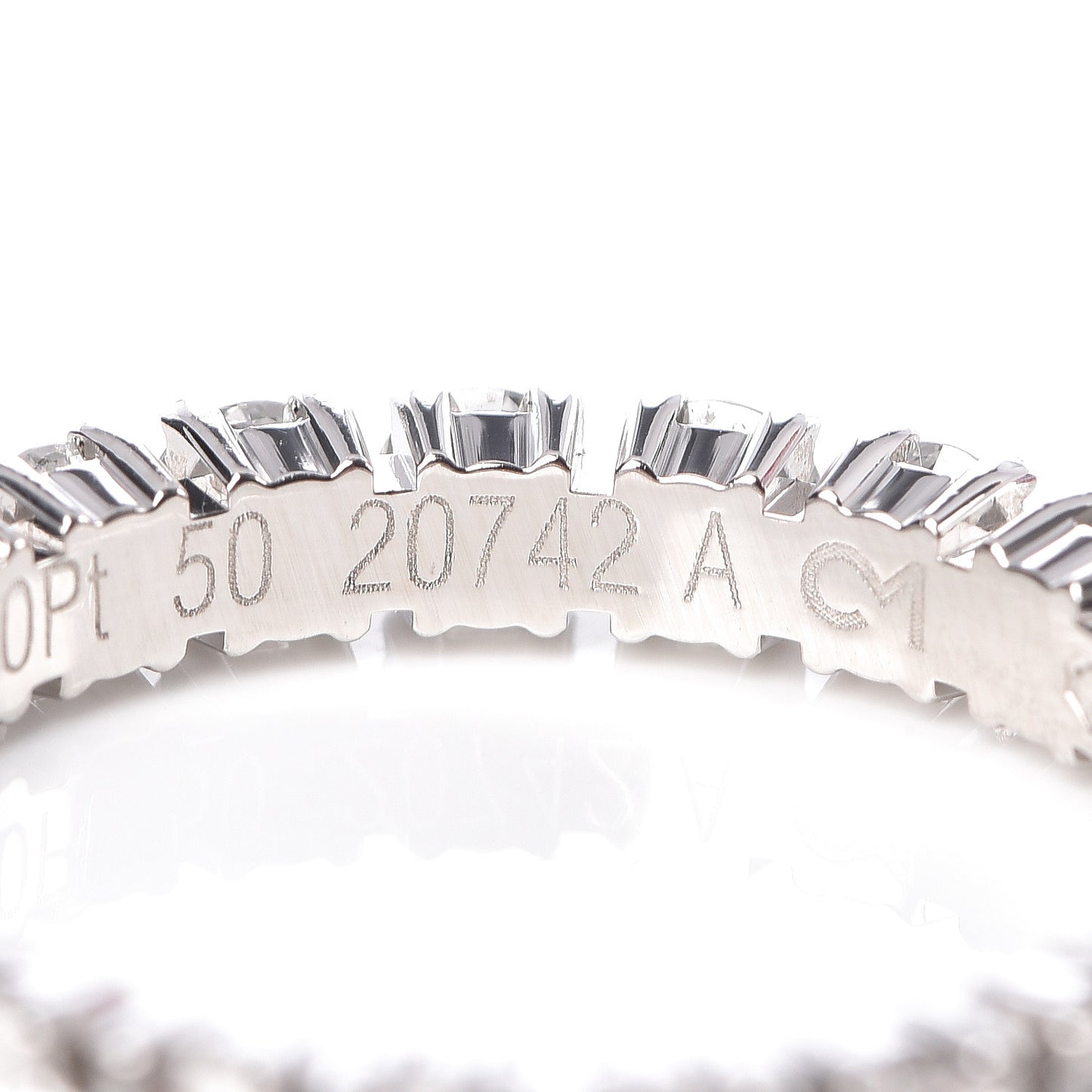 Platinum Diamond 1.47ct Destinee Wedding Band Ring 50 5.25