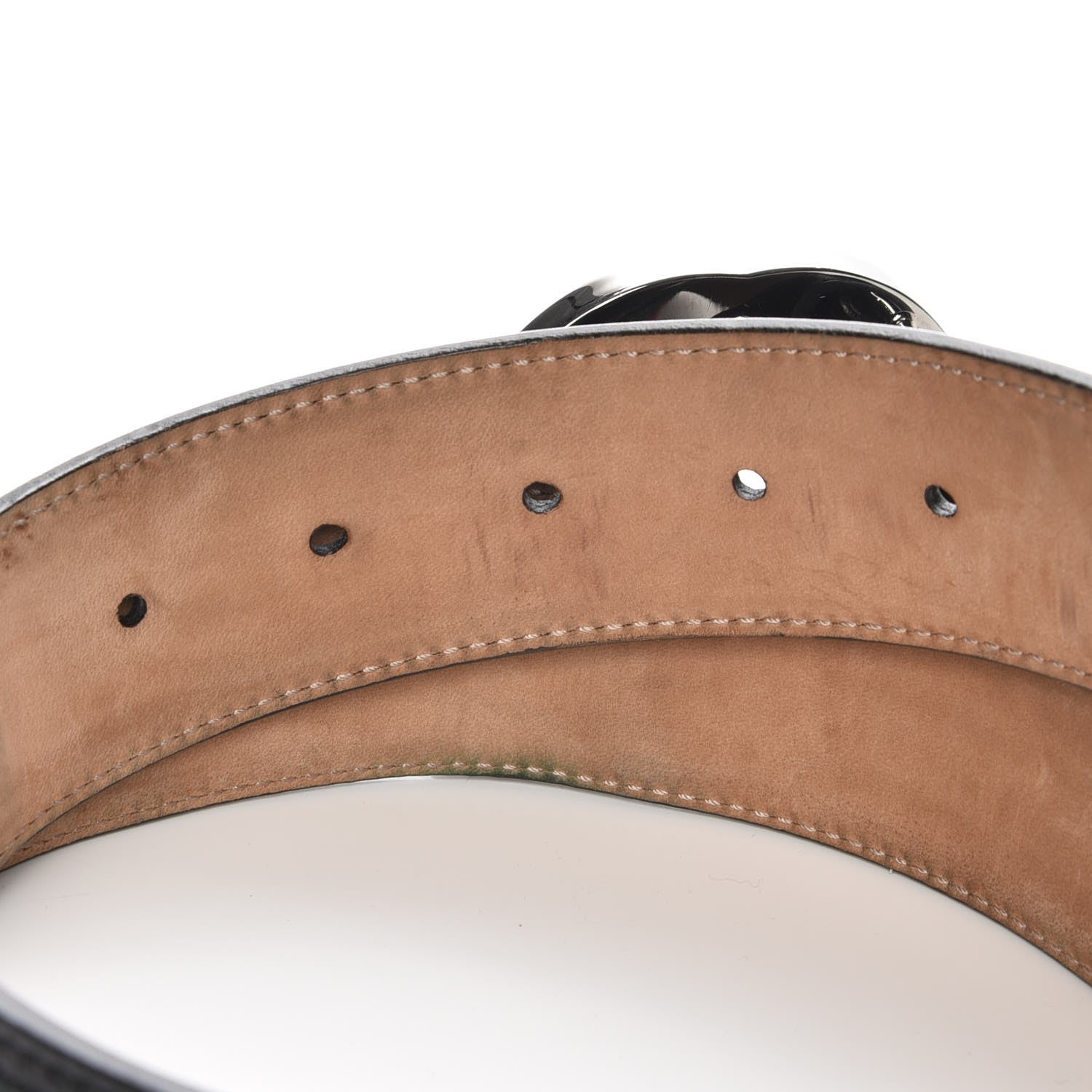 Gucci Calfskin Web Interlocking G Belt 100 40 Black 5 of 8