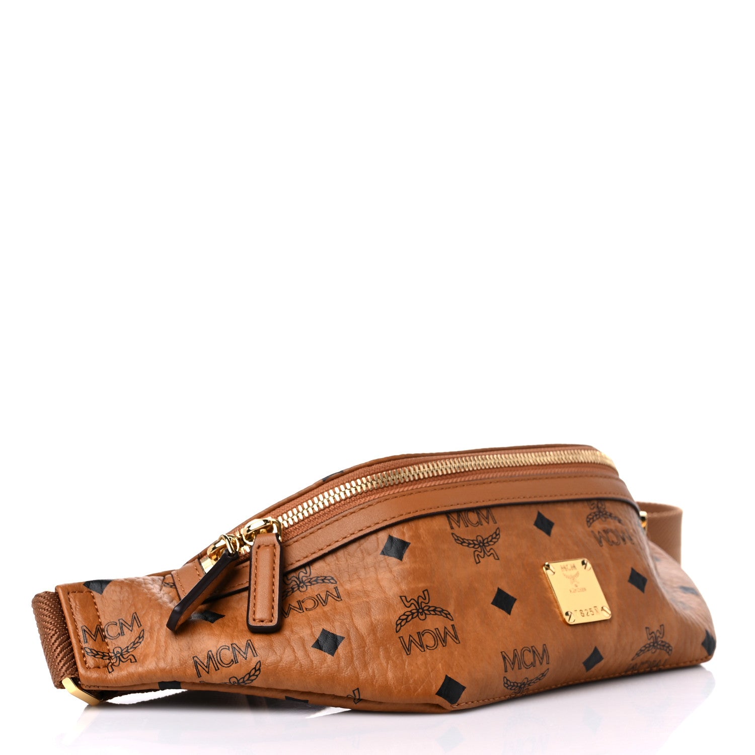 MCM Visetos Small Fusten Belt Bag Cognac 4 of 9