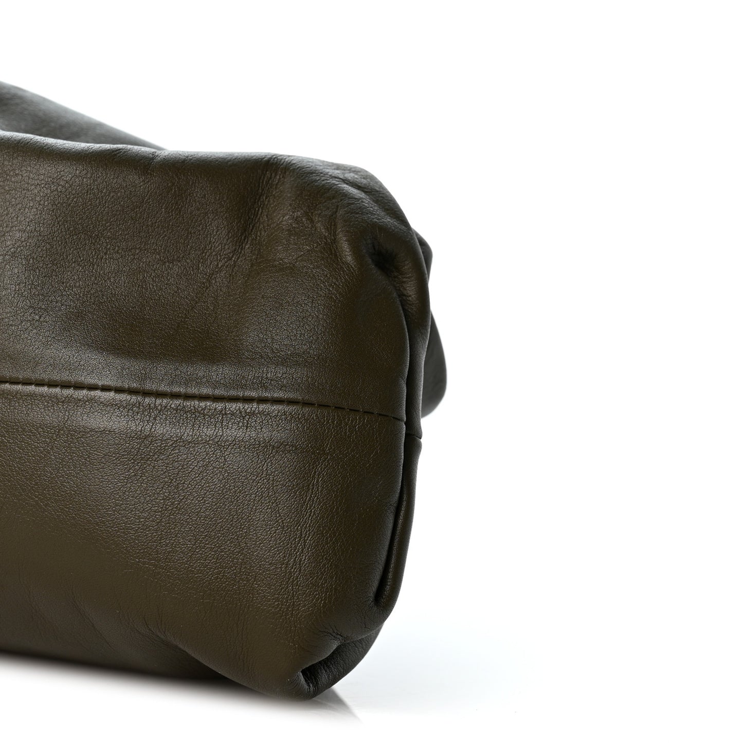 Smooth Butter Calf The Pouch Oversized Clutch Mud