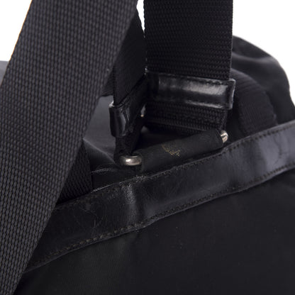 Prada Nylon Vela Medium Cinch Backpack Black 10 of 10