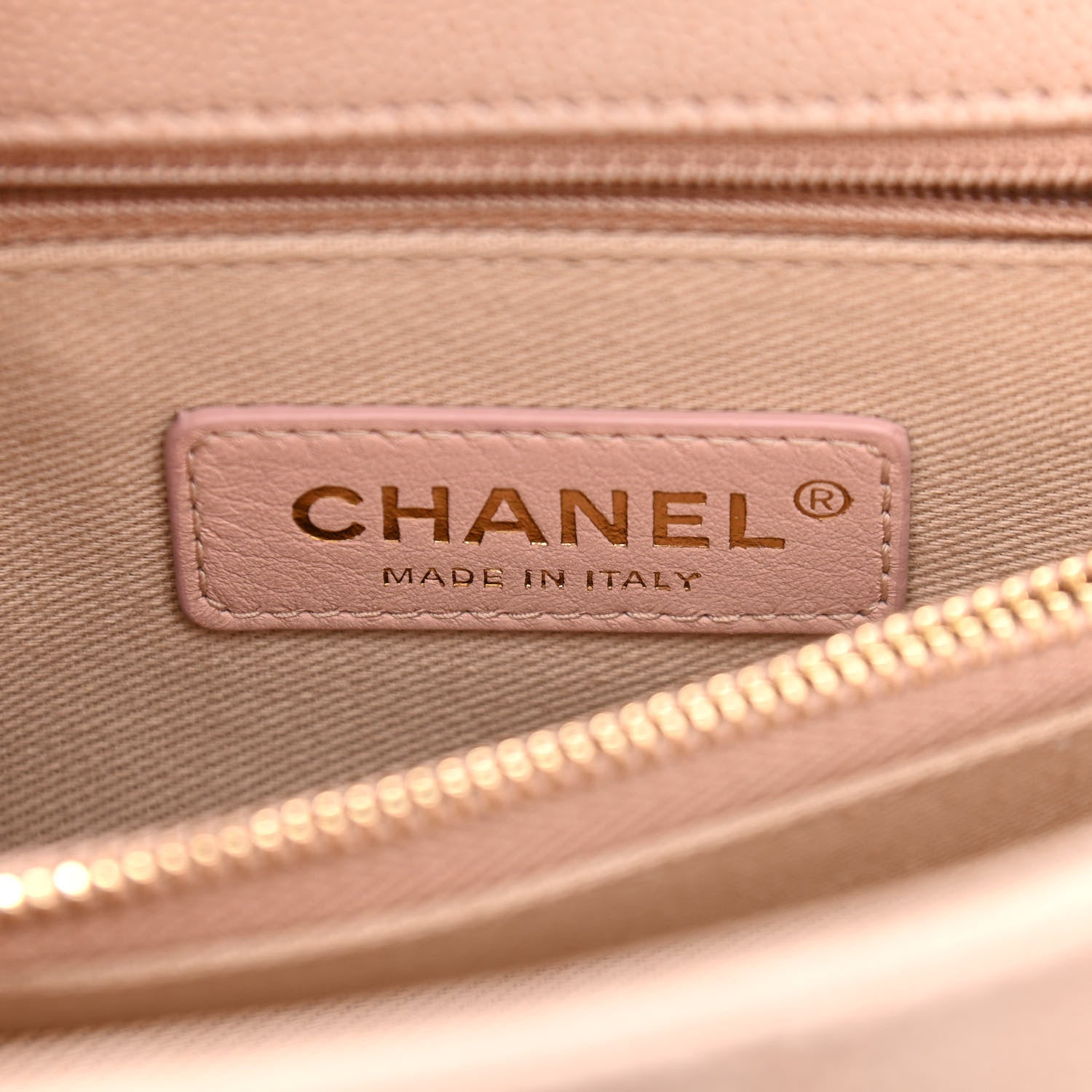 Chanel Caviar Quilted Small Coco Handle Flap Light Beige 8 of 11