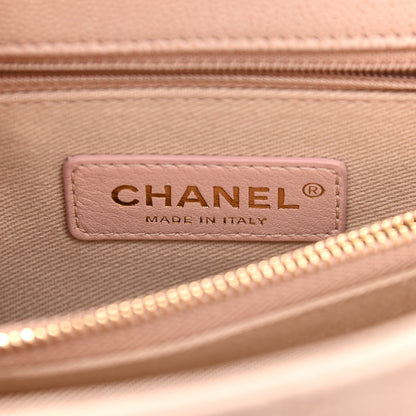Chanel Caviar Quilted Small Coco Handle Flap Light Beige 8 of 11