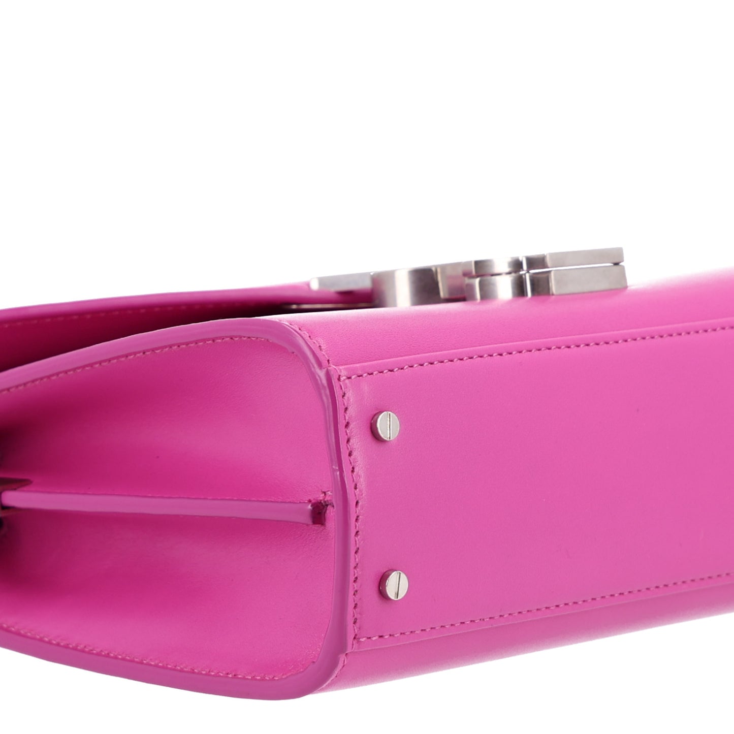 Calfskin Mini Classic Monogram Cassandra Top Handle Bag Electric Fuchsia